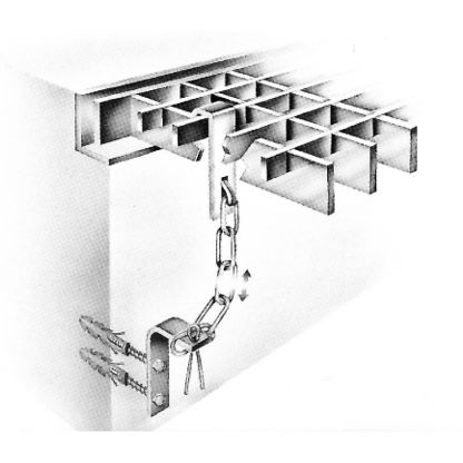 Sicherungsketten für Lichtschacht- Gitterroste - MW 30/10 & MW 30/30 